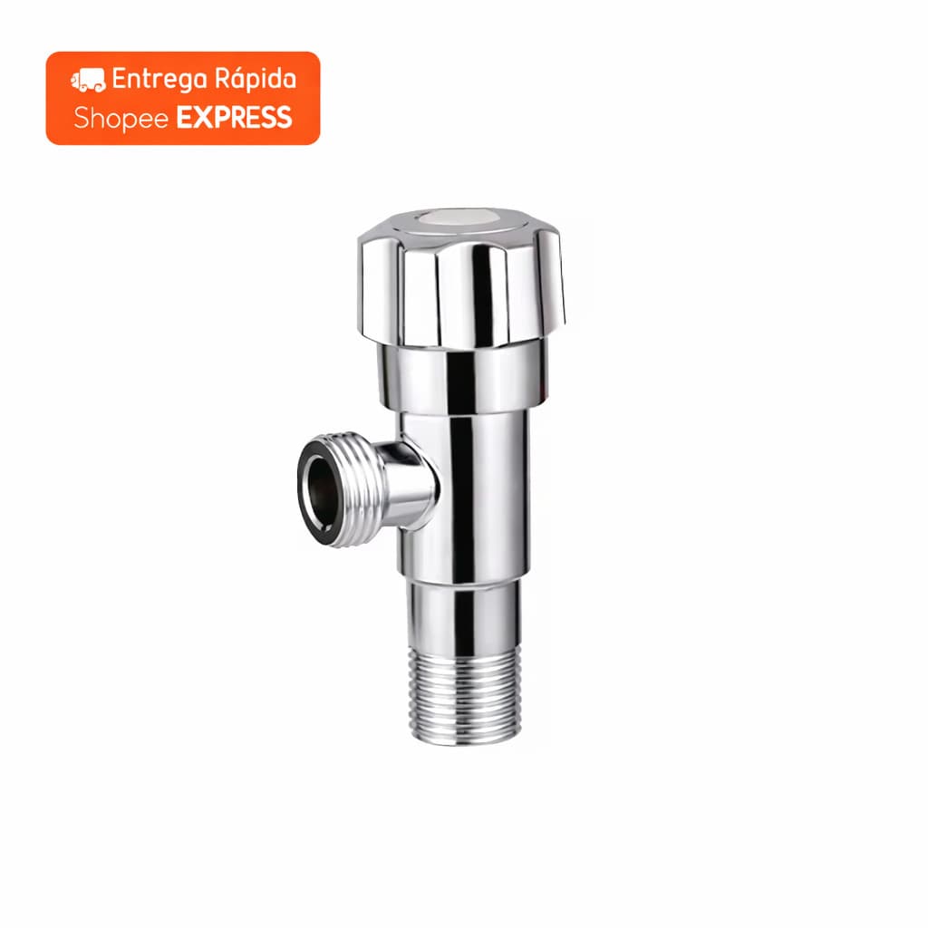 Registro Aço Inox Ducha Higiênica Alavanca 1/4 De Volta Metal Parede