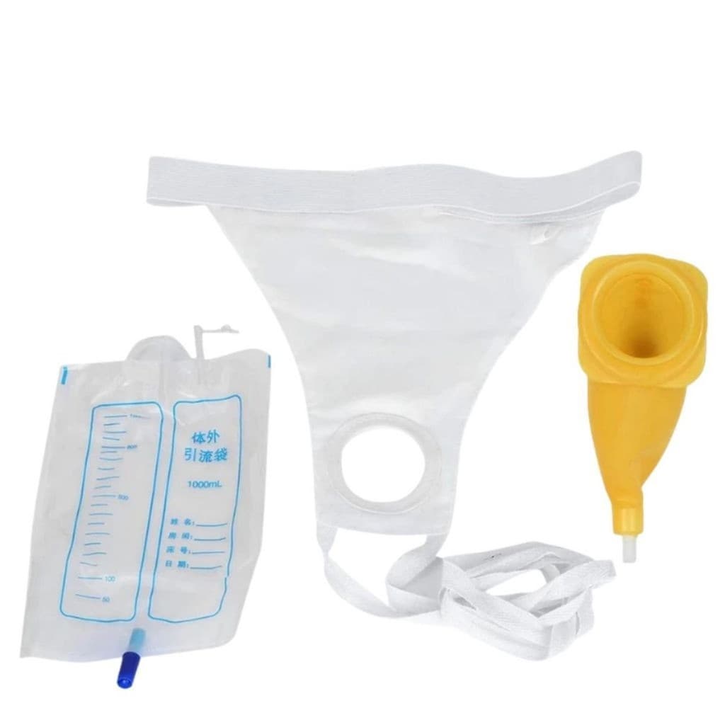 Bolsa Cueca Coletora Mictório Incontinência Urinaria Homem Idoso 1L