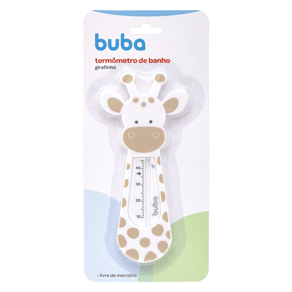 Termômetro de Banheira Buba Banho Do Bebê Girafinha Bege