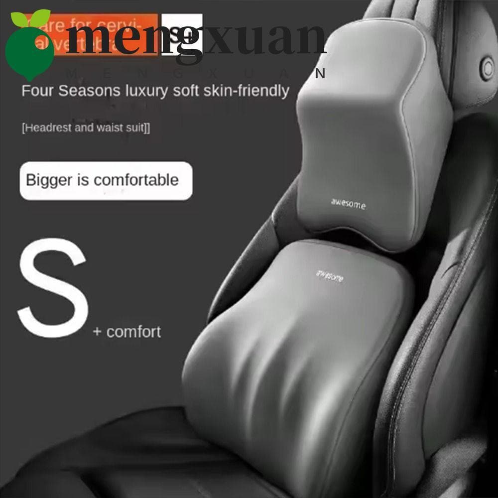 MENGXUAN1 Almofada De Pescoço De Carro , Encosto De Cabeça Respirável Ajustável Ergonômico , Descanso Algodão Com Memóri