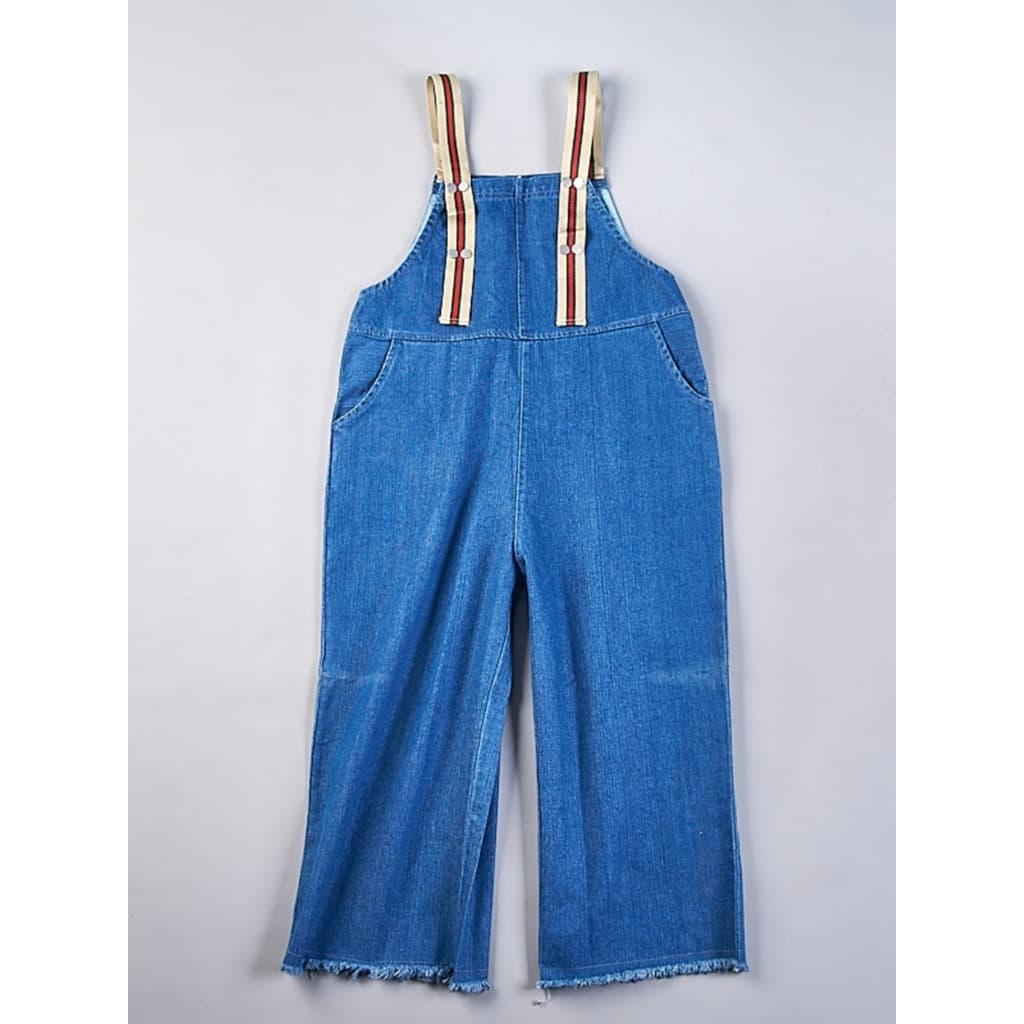 33 versão coreana Retro Denim macacão pequenas mulheres H78337 primavera verão novo estilo Casual macacão de perna larga
