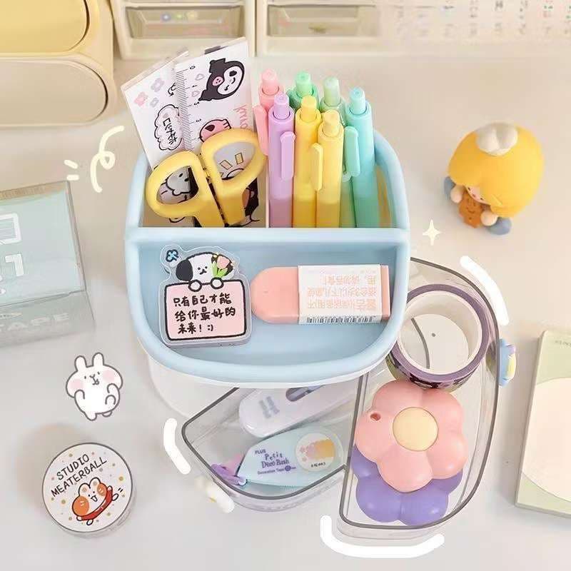 Organizador De Mesa Porta Lápis Caneta Com Divisorias De Gaveta Multiuso-1708-