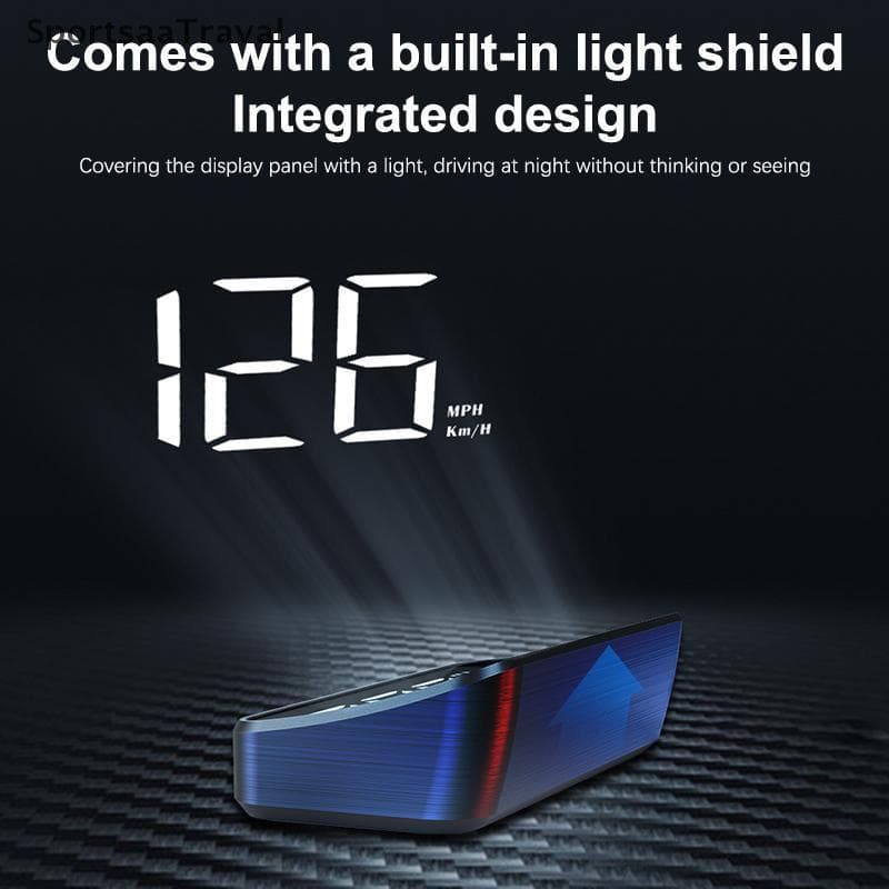 S & T Velocímetro De Carro HUD GPS Head Up Display Medidor De Velocidade Digital Projetor De Pára-Brisa Para Veículos Tr