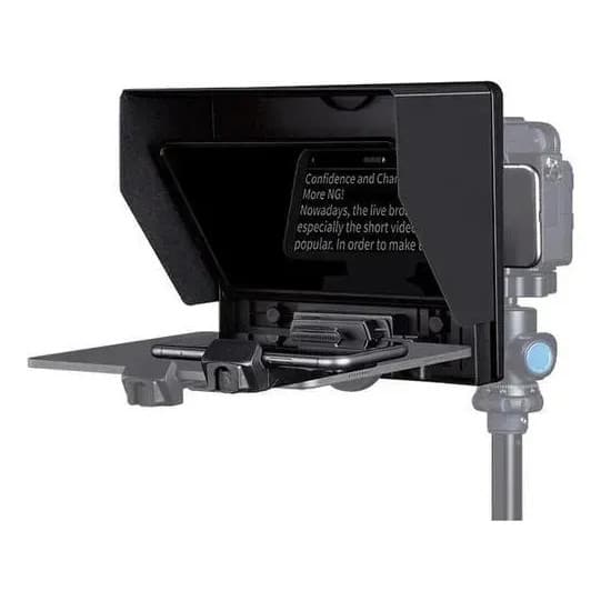Teleprompter Portátil Feelworld Tp10, Tela Tp 10 Com Controle Remoto, Cor Cinza