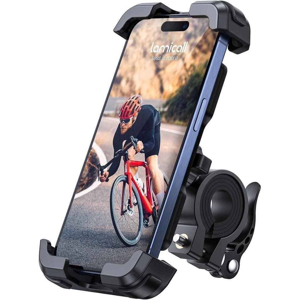 Suporte de Telefone para Bicicleta Lamicall - Suporte de Telefone para Motocicleta, Suporte Ajustável para Celular, Clip