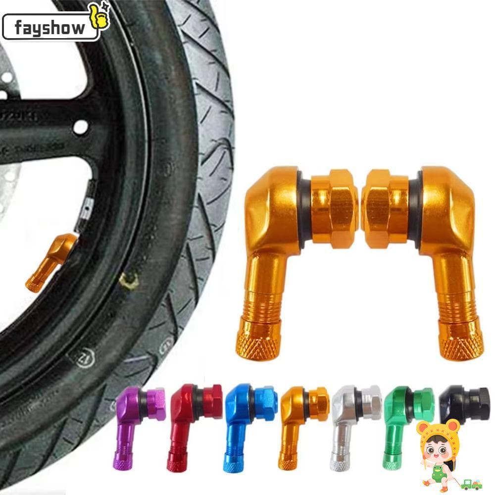 Aro De Motocicleta Com Válvula FAYSHOW , 90 ° Hastes De À Prova De Vazamentos , Acessório De Pneu De Liga De Alumínio