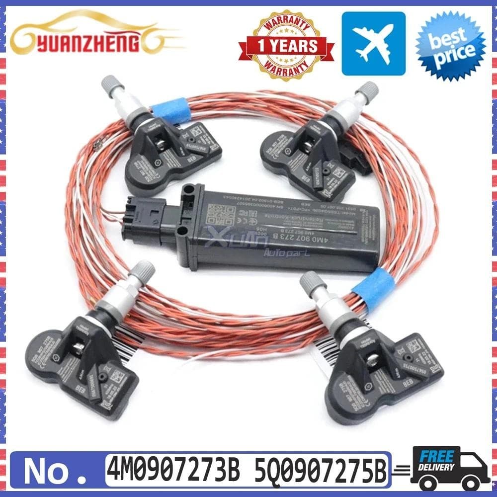 Novo 4M0907273B 5q0907275sistema De Monitoramento Do Sensor De Pressão Dos Pneus B TPMS Para AUDI A3 A4 B9 Q2L Q3L A5 A6