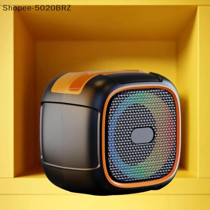 [THEBR] Mini Alto-Falante Portátil Com Suporte Para Telefone , Luzes RGB , Super Bass E 10 Horas De Reprodução Viagens [