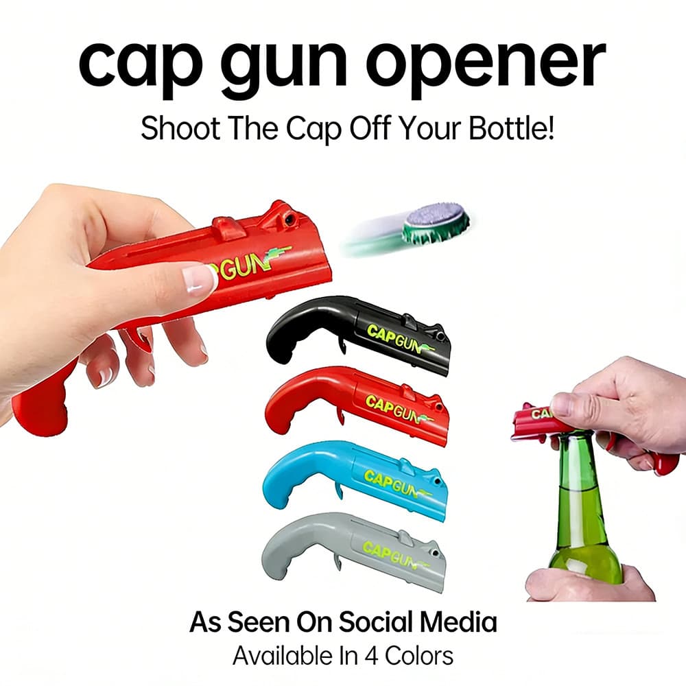 Tampa Arma Abridor De Garrafa De Cerveja Portátil Bebida Beber Abertura Lançador Barra Ferramenta Acessórios Cozinha