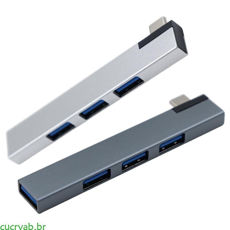 cucryab Estação Acoplamento USB Portátil 4 1 Tipo C Para 4 HUB Expansão Velocidade 5 Gbps