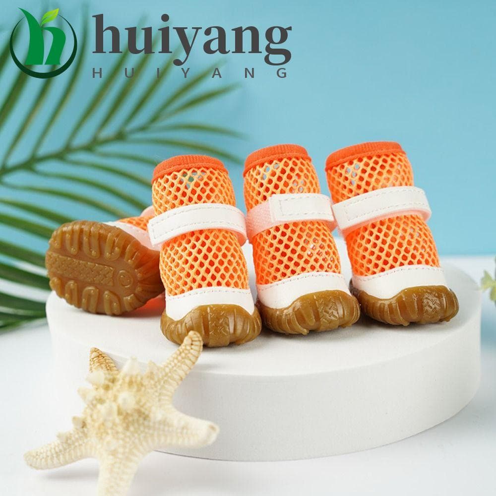 HUIYANG Sapatos De Rede Para Cães , Macios E Respiráveis Ocos Sandálias Antiderrapantes Gatos Em PVC