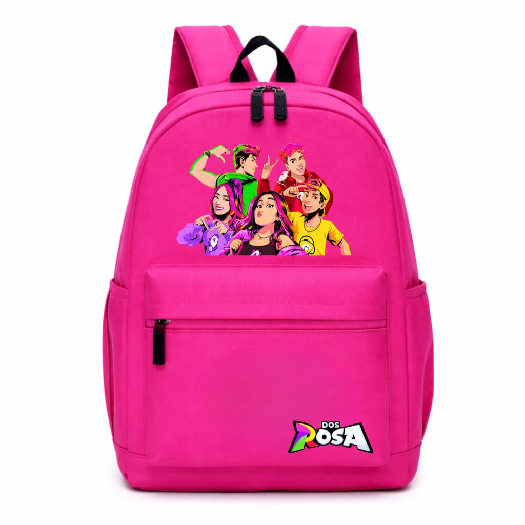 Mochila Dos Rosa Emilly Vick Turma Pink Estrela Espaçosa Youtubers Grande Espaçosa