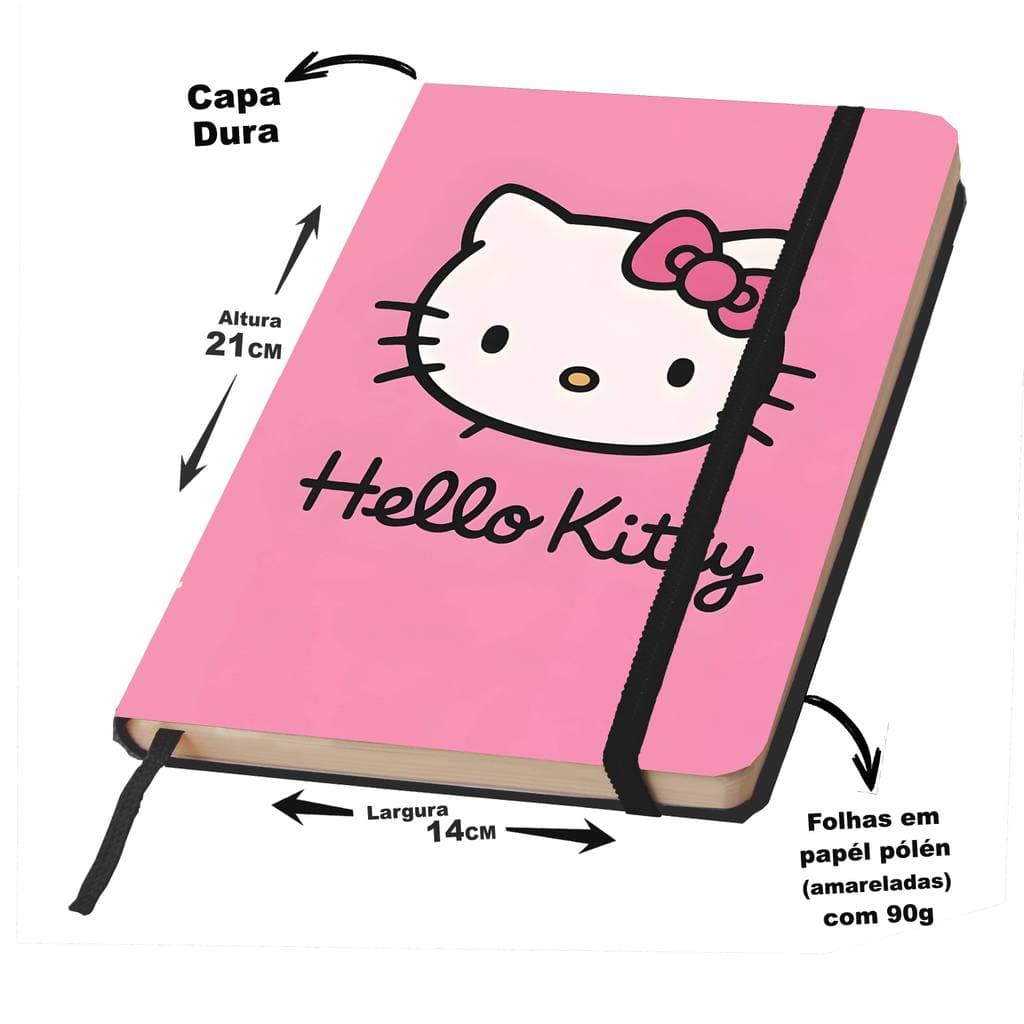 Caderno SKETCHBOOK  HELLO KITTY para desenho e anotações