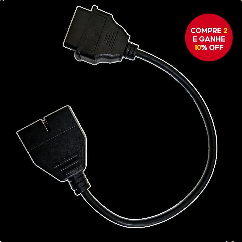  Cabo Adaptador OBD1 para OBD2: Scanner de 12 Pinos OBD1 para 16 Pinos OBD2 Ferramenta de Diagnóstico Conector Universal