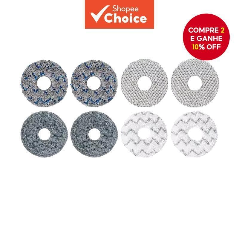 Almofada De Esfregão A Vácuo Robô Para Ecovacs Xiaomi Roborock Dreame X10 + X20 L10s