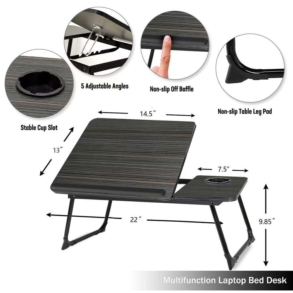 Mesa Para Notebook Dobrável Regulável Com com Altura Ajustável
