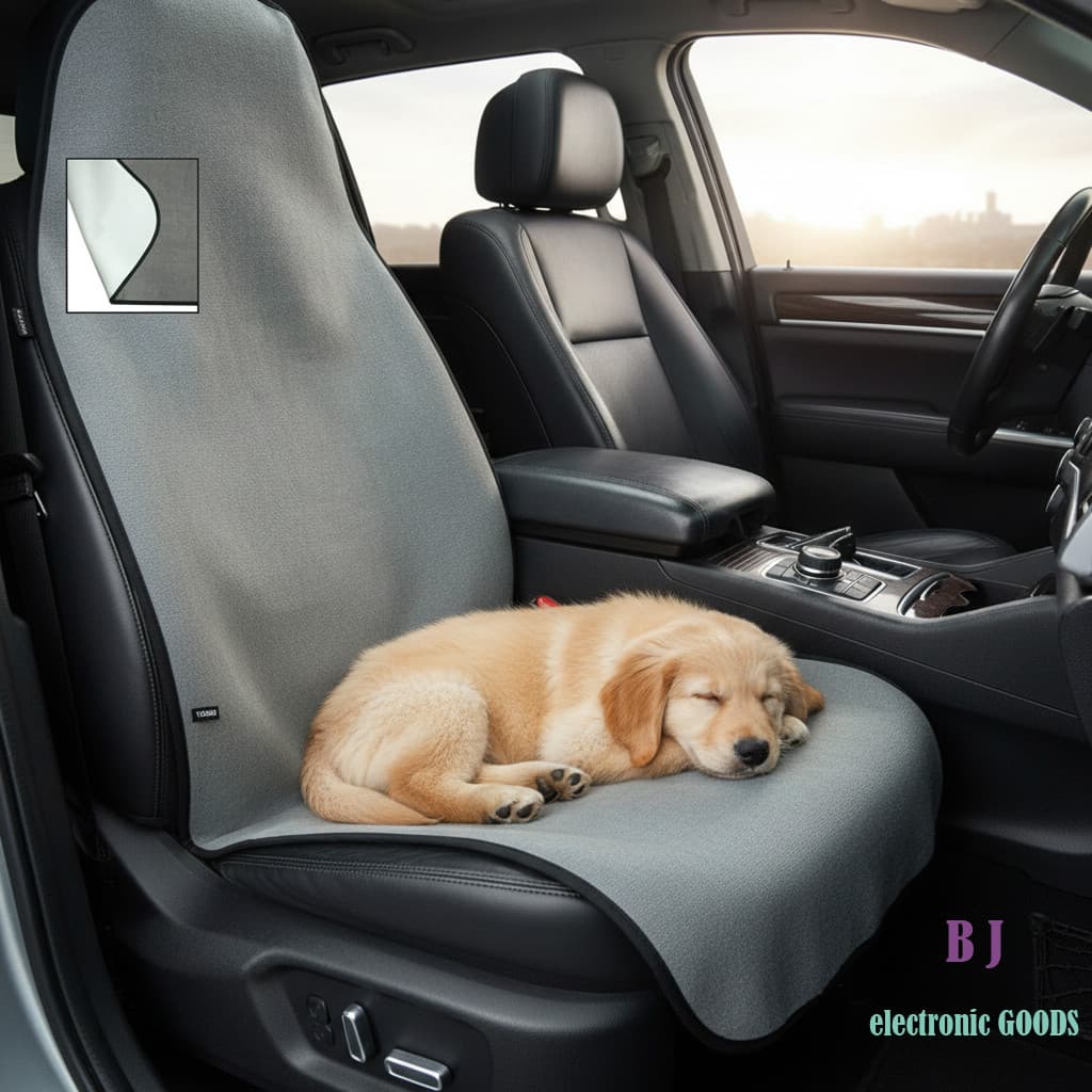 Capa De Assento De Carro À Prova D'água , Tapete Para Animais De Estimação Com Toalha Inferior De EVA , Almofada De Prai