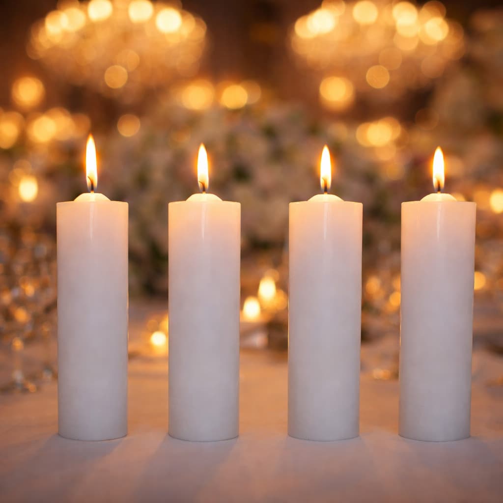 Kit 10 Velas Votiva 7 Dias Branca 260g Parafina Pura Kit Velas Sete Dias Católica