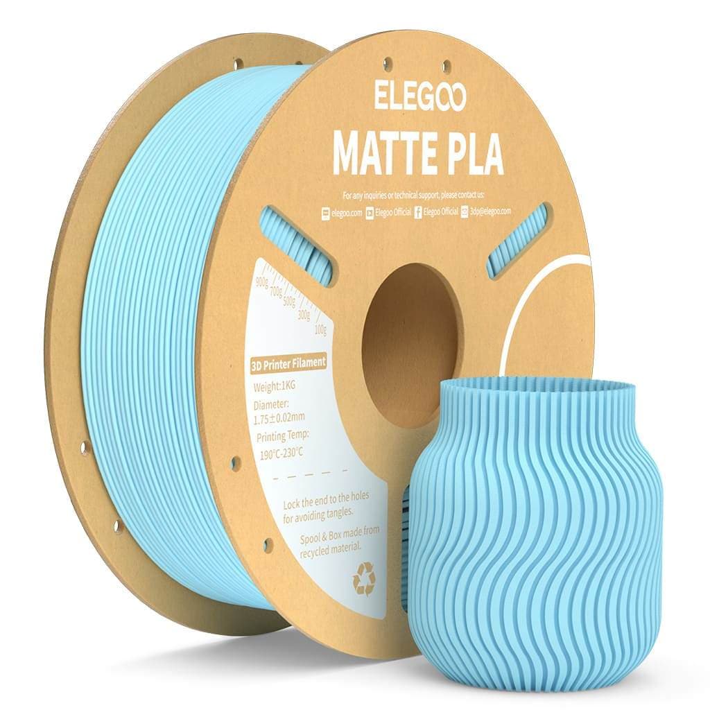 Filamento Elegoo PLA MATTE 1.75mm 1Kg Azul Gelo
