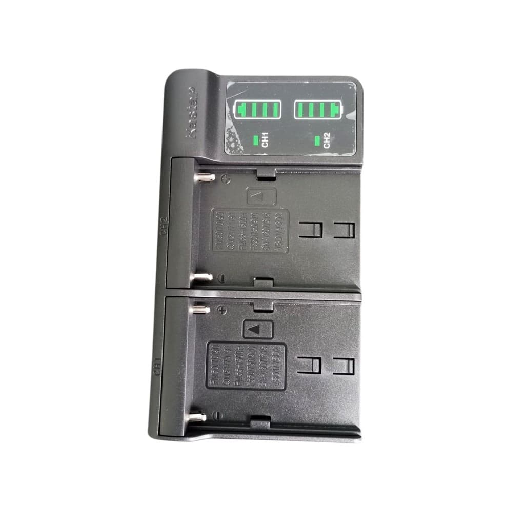 Kit 4 Bat Kastar LTD2 para Blackmagic 6K + Carregador Duplo + Garantia