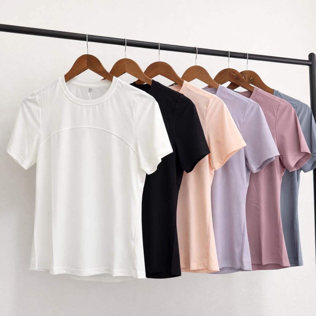 Camiseta Feminina Ice Silk Manga Curta Gelada Fitness Academia Secagem Rápida Leve Confortável