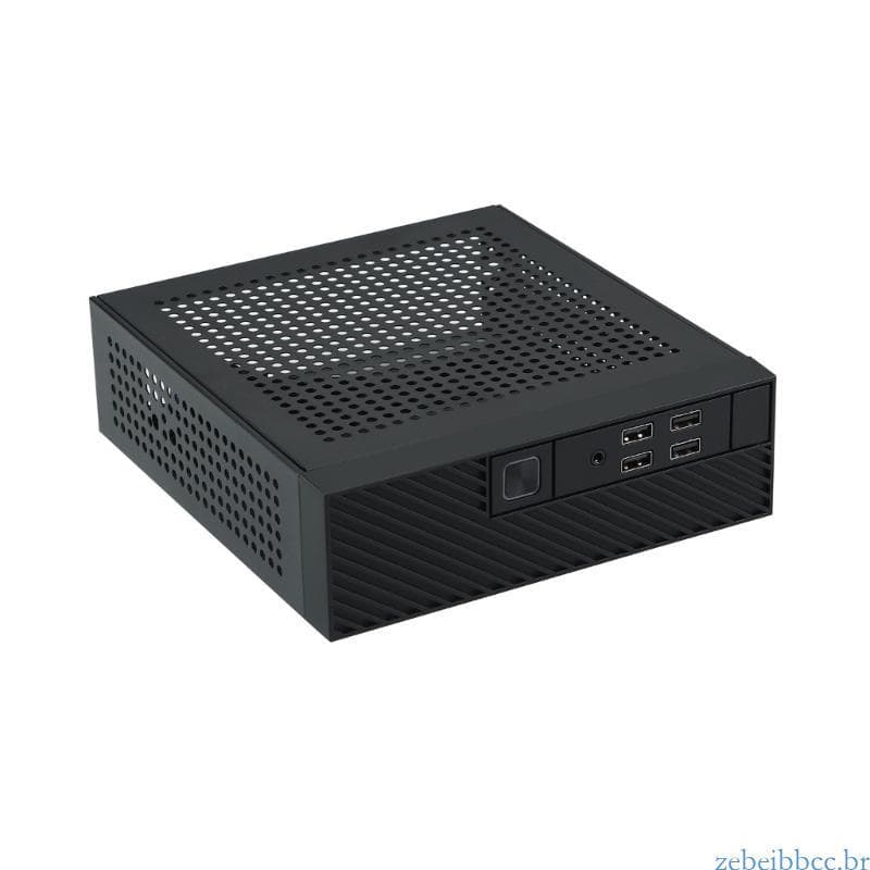 zebeibbcbr M10 Mini-ITX HTPC Capa Para Computador Mesa 4 Portas USB Industriais