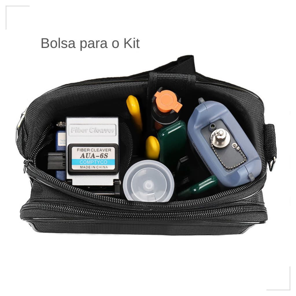 Kit Manutenção de Fibra Óptica com 8 Peças Conectores Profissional