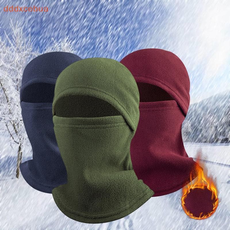[dddxcebua] Inverno Polar Coral Fleece Balaclava Homens Máscara Facial Ne Warmer Gorros Capa Térmica Para Cabeça Cacheco