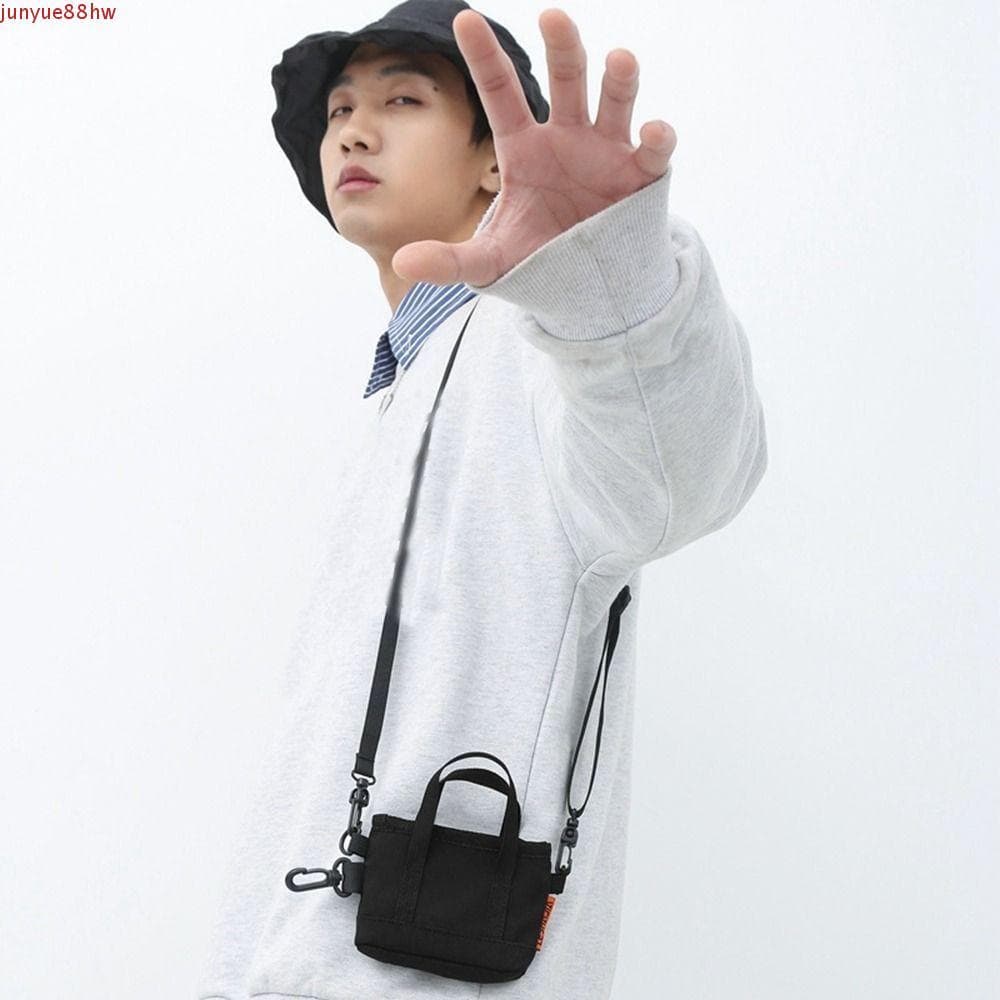 JUNYUE Pingente De Bolsa De Moedas De Nylon , Porta-Cartões , Carteira Masculina , Organizador De Cartão Bancário , Mini