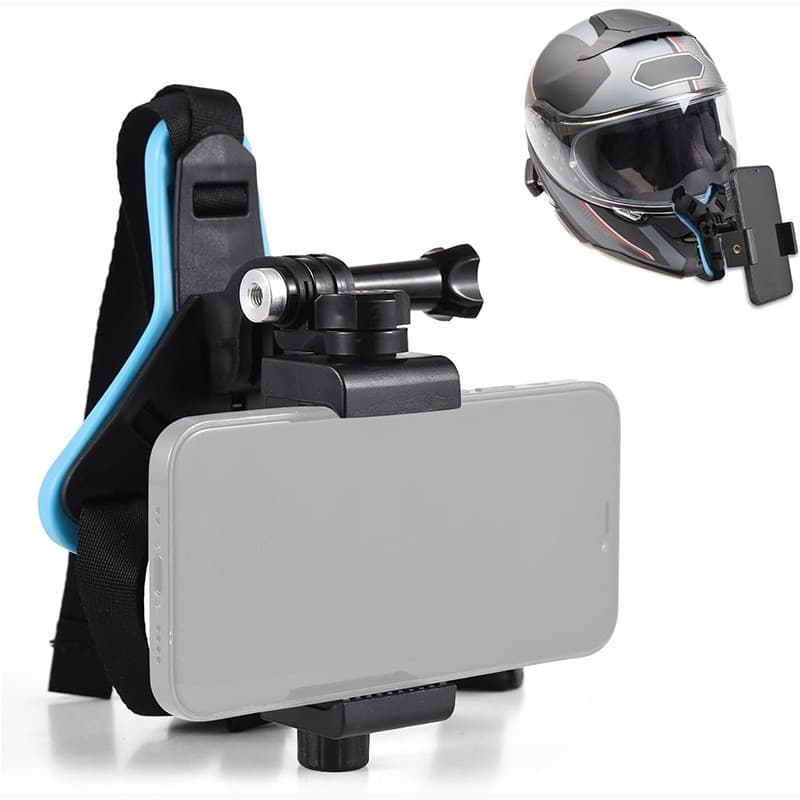 Capacete Câmera Do Telefone Móvel Go Pro Suporte É Adequado Para Ciclismo E Esqui