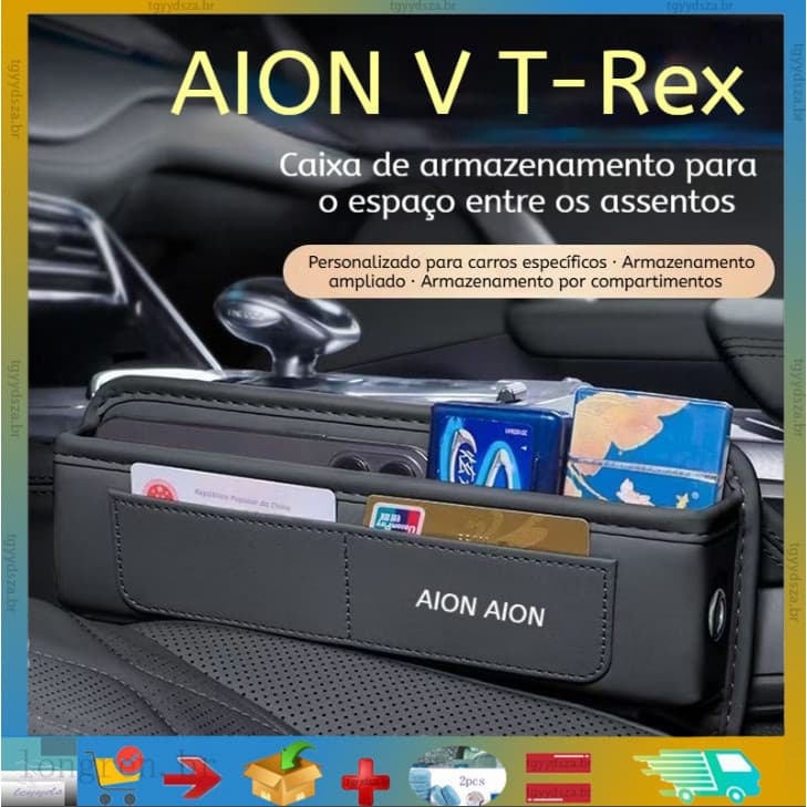 Organizador De Lacuna De Caixa De Armazenamento De Tiranossauro Aion V , Clipe De Enchimento Assento De Carro De 25 Esti
