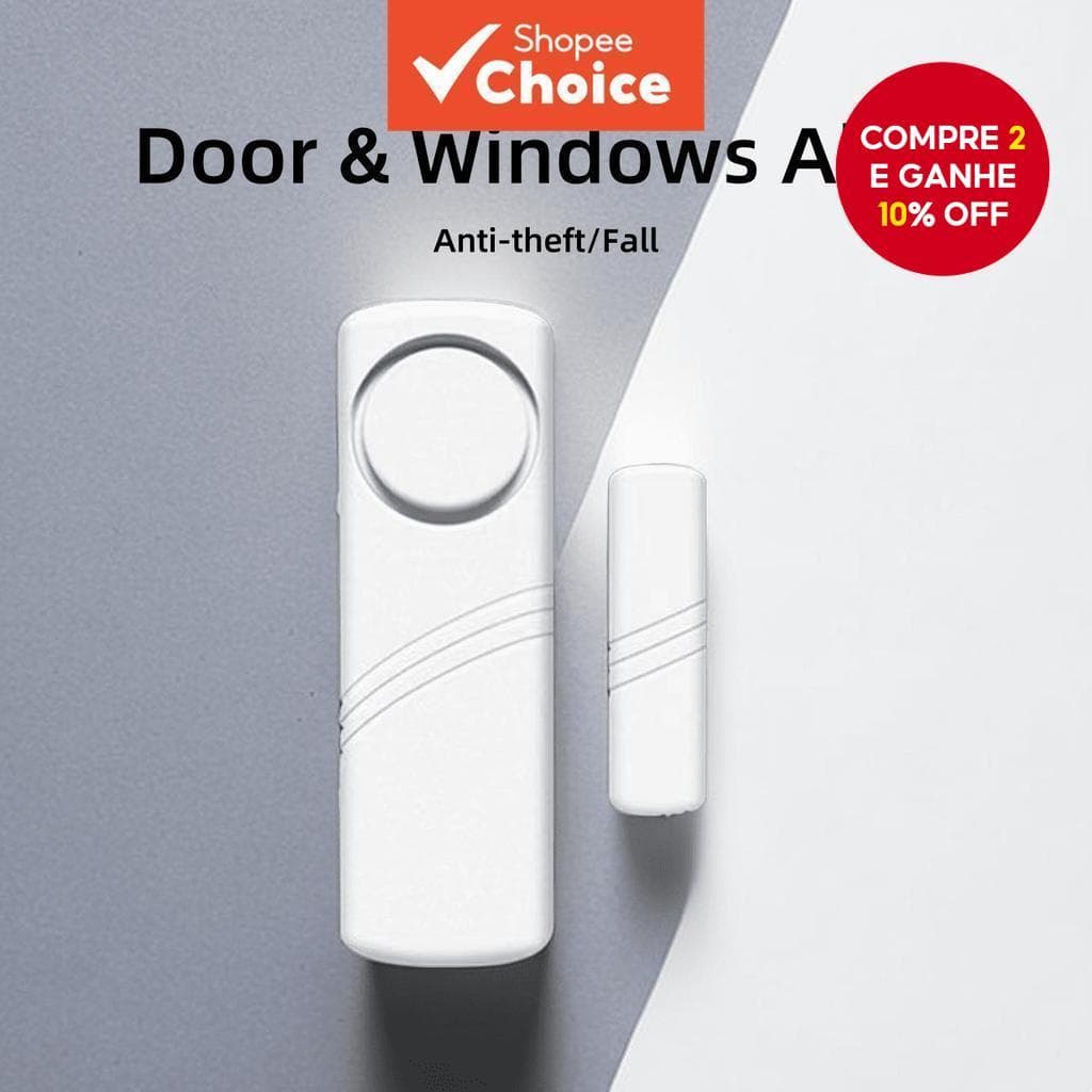 Janela De Porta Sem Fio Sensor Magnético Detectores De Alarme Sistema De Segurança Doméstica