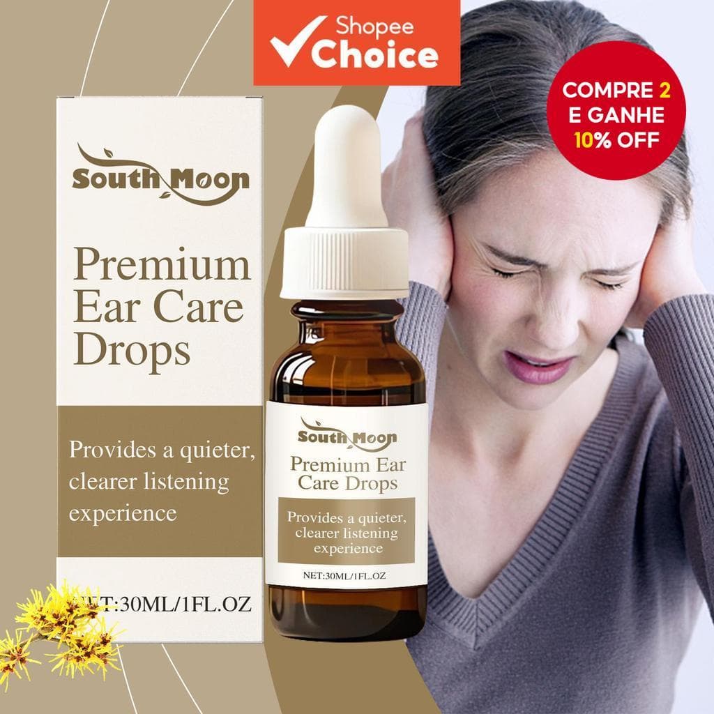  Gotas para zumbido para saúde auditiva, remoção de cera, otite média, dor de ouvido, prevenção de perda auditiva e