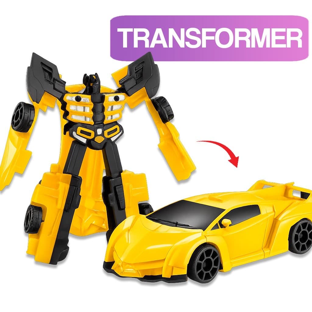 Brinquedo Carro Transformers Vira Robô 2 em 1 Carrinho Infantil Crianças Kids Diversão Garantida