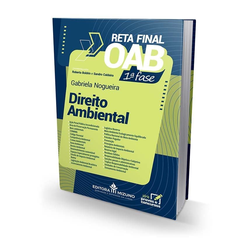 Direito Ambiental - Reta Final OAB – 1ª fase | Livro Exame da OAB Concurso Prova 2026