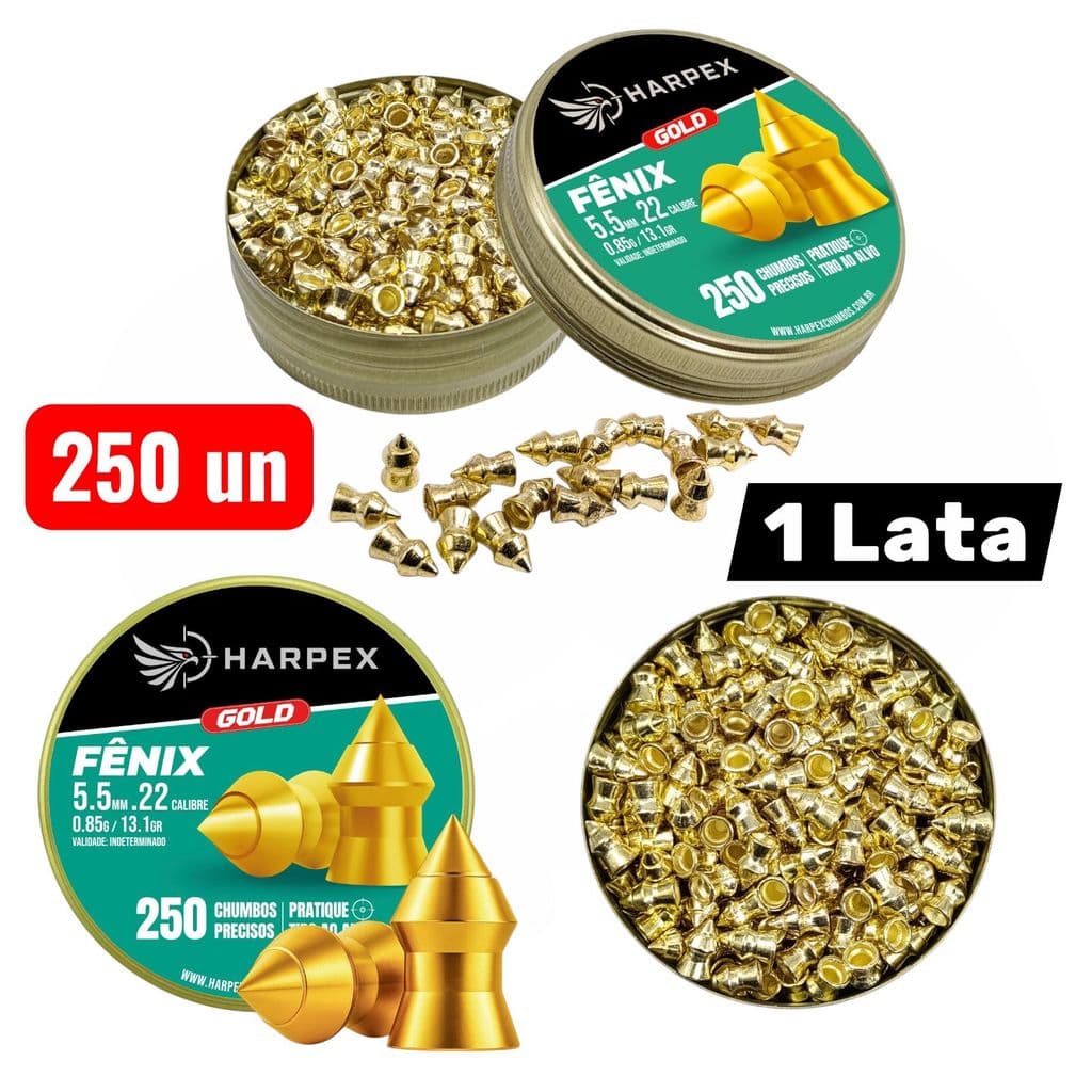 Chumbinho FÊNIX GOLD 5.5mm Harpex - 250 und / LATA