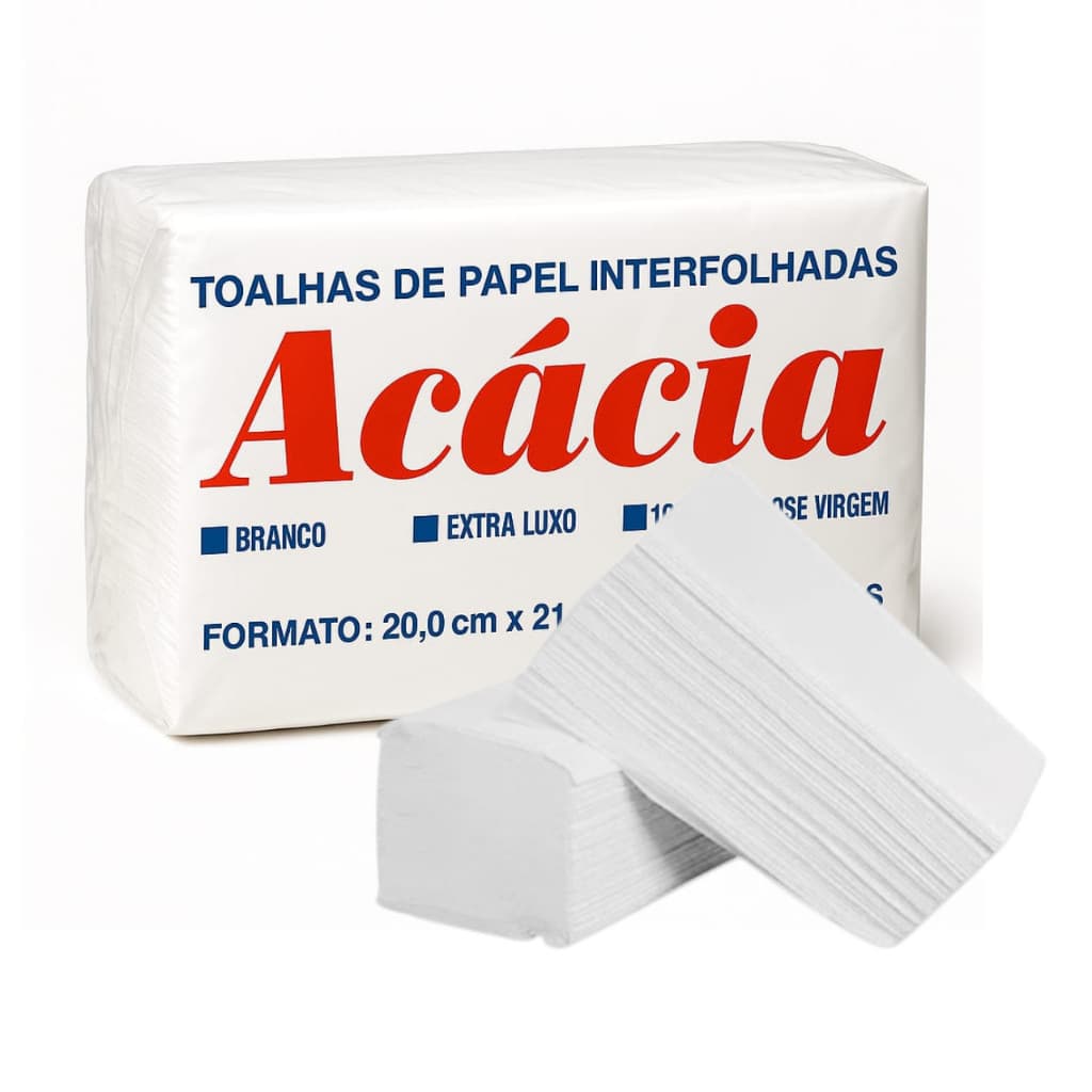 Papel Toalha Interfolhas 20x21 Pacote unico papel interfolhado