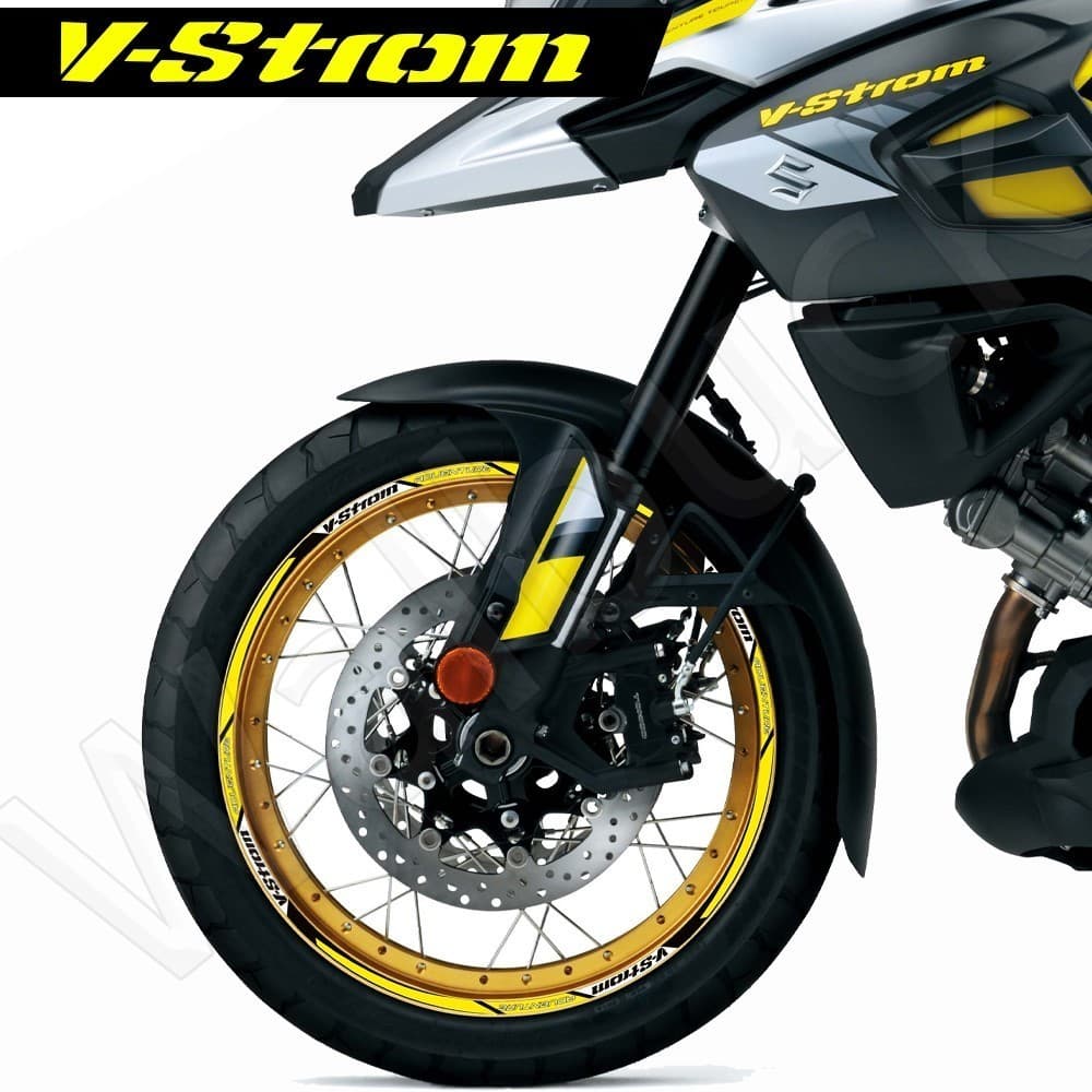 Para V-Strom DL 650 SX 250 dl1000 1050 Xtreflexivo Roda Adesivo Aro Decalque Hub Listra Fita Acessório Adequado 19 " 17 