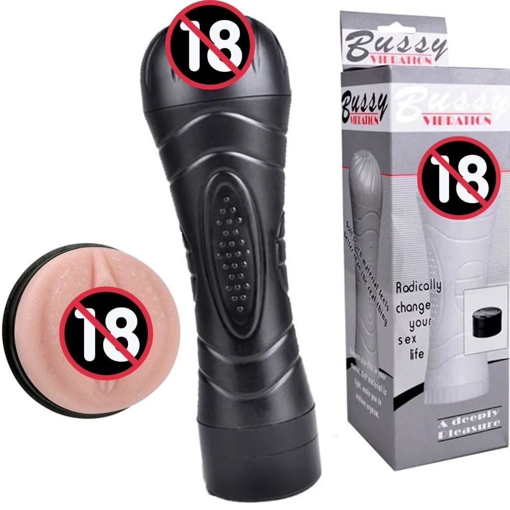 Masturbador Masculino Vagina Realística + Vibração Multivelocidade | SEX SHOP Produtos