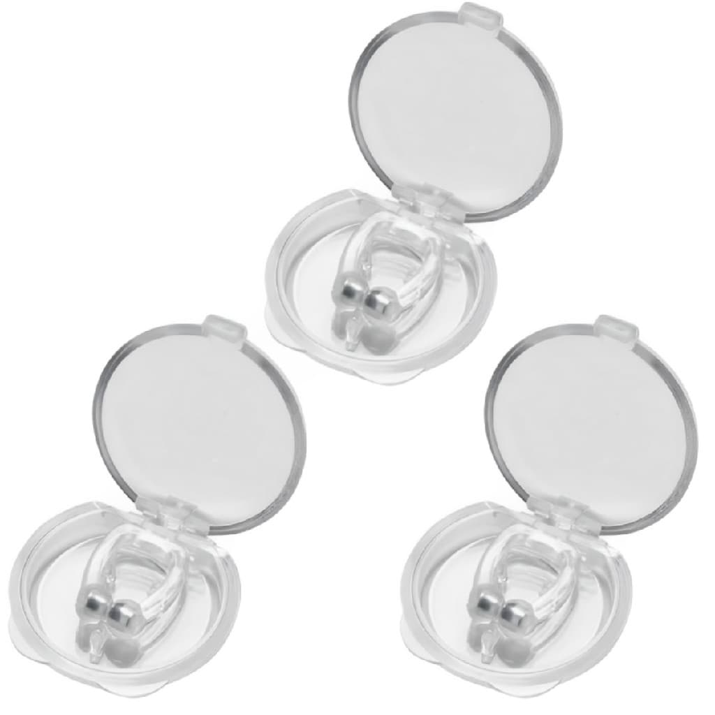 Kit 3 Unidade Aparelho Dilatador Nasal Magnético Clipe Anti Ronco Evita Apneia Sono Durante A Noite