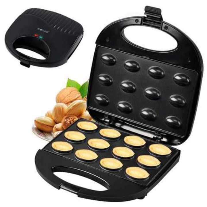 Mini Máquina de Bolos 12 Cavidades Elétrica Antiaderente Prática