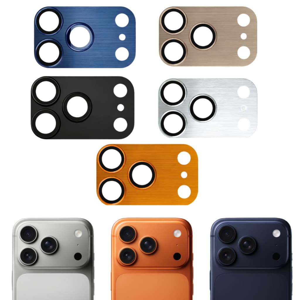 Protetor Película de Câmera Traseira Anti Risco HD para Iphone 17 Pro e 17 Pro Max