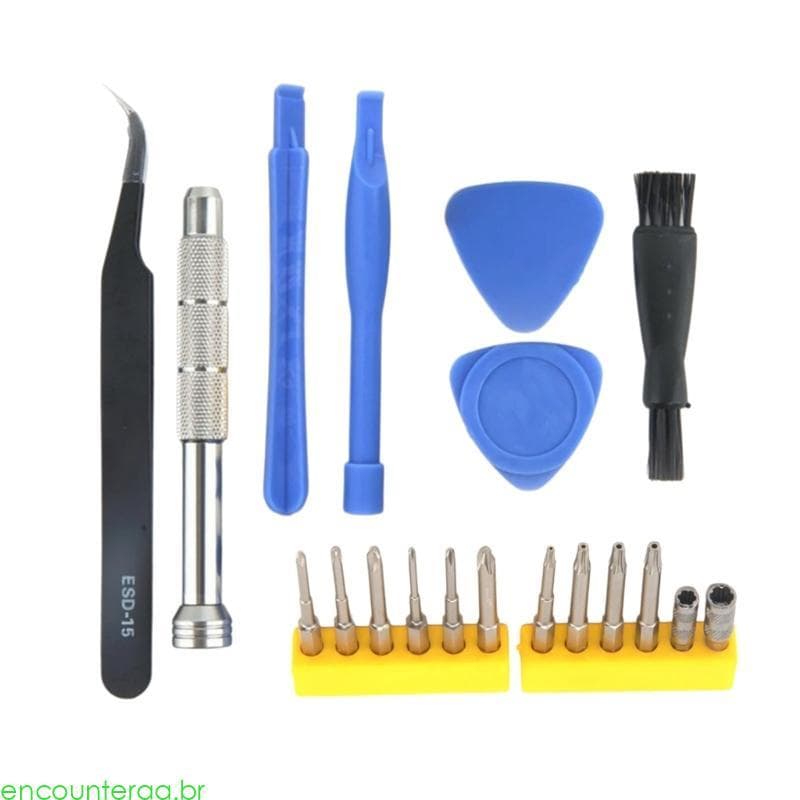 Encontrora Chave Fenda Segurança Profissional, Kits Ferramentas Reparo Bits Jogo, Substituição Para