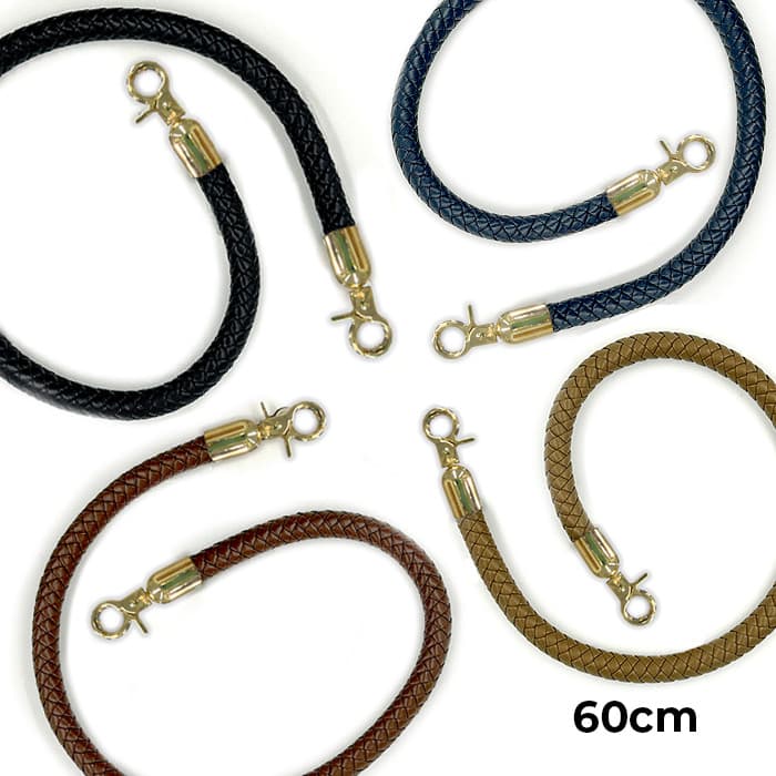 Alça Para Bolsa Couro com Mosquetão Dourado 60 cm para Bolsa Costura Artesanato Patchwork Ateliê