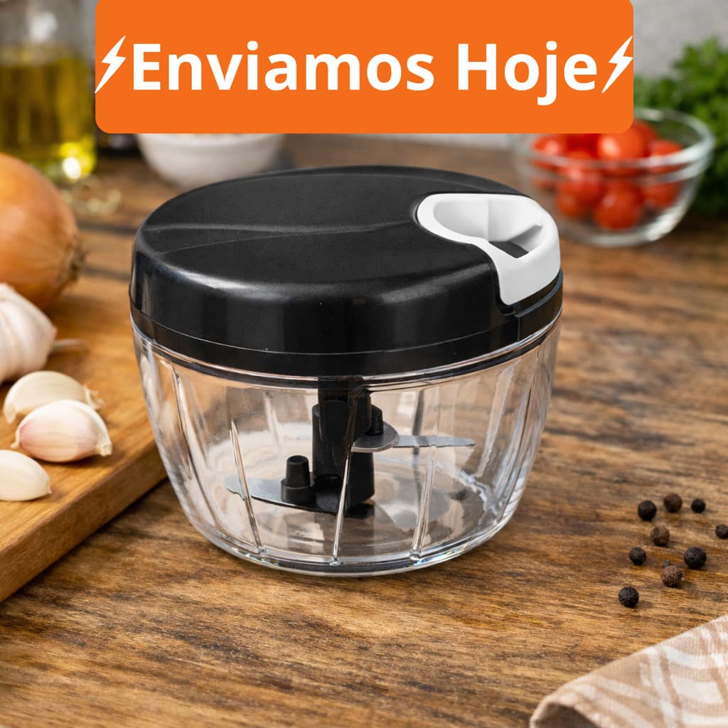 Processador Triturador de 500ML/ Grande de alimentos manual, 3 ORIGINAL LINE
