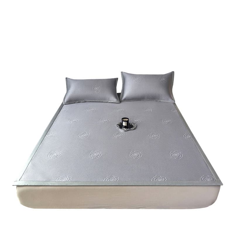 Tridimensional Jacquard ervilhas de gelo tapete legal conjunto de três peças tapete de seda gelo dobrável lavável ar con