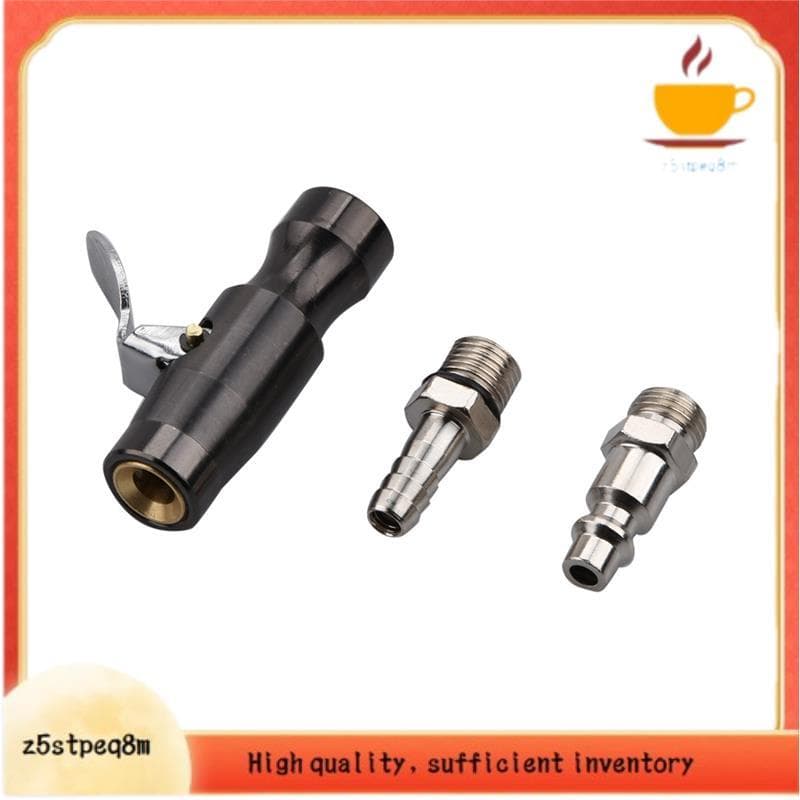 Inflador De Pneus 200PSI Com Mandril De Ar Trava De Mandíbula Dupla Para Válvula Schrader