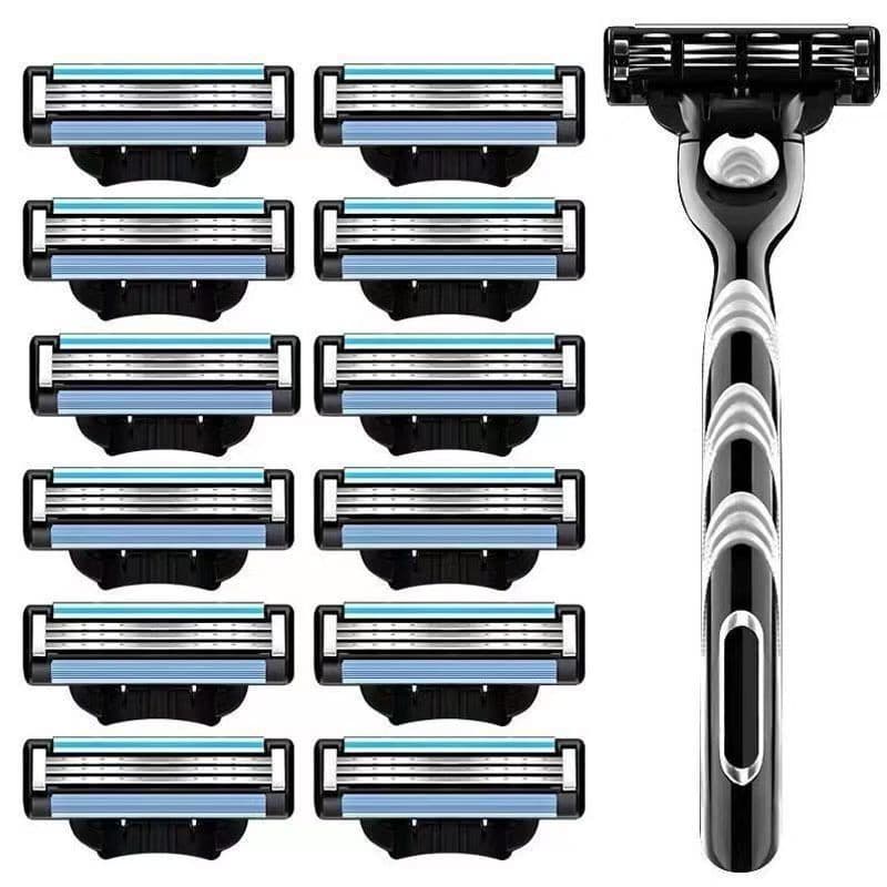 Geely MACH 3 Barbeador Manual Masculino De Segurança Facial Barbe 4/8/16pcs