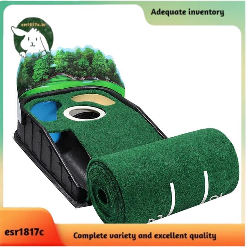 Putter Trainer Pad Indoor Golf Putting Mat 1 Conjunto De Prática Tapetes De Retorno De Bola