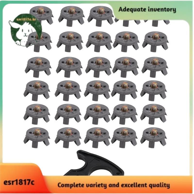 Conjunto De Pontas De Golfe Inclui 30 Peças De Presilhas , Substituição Parafuso De Rosca De Metal , 6 mm De Diâmetro , 